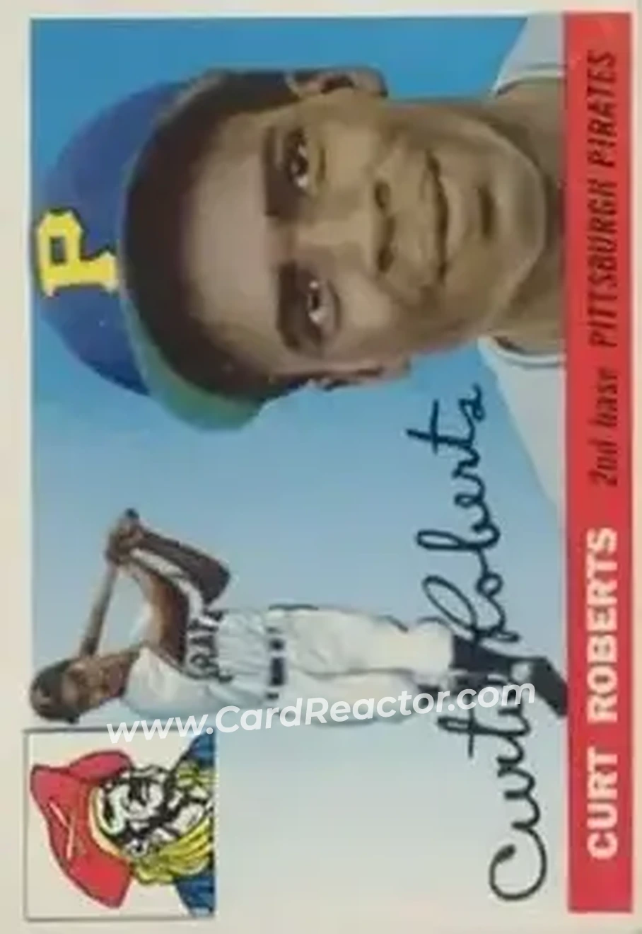 1955 Topps #107 - Curt Roberts - Pittsburgh Pirates - Front 1955 Topps #107 - Curt Roberts - Pittsburgh Pirates - Front