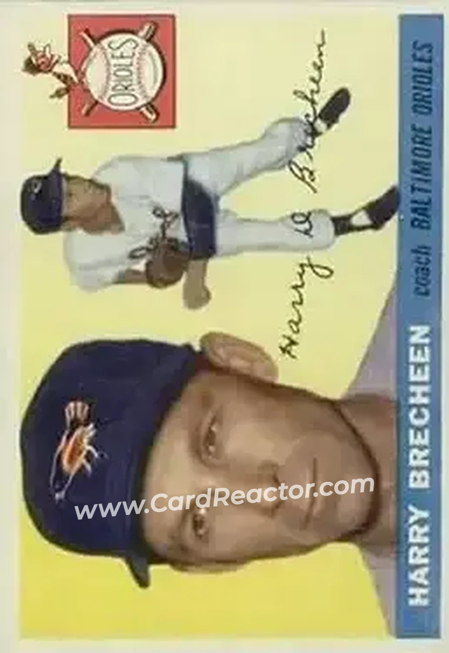 1955 Topps #113 - Harry Brecheen - Baltimore Orioles - Front