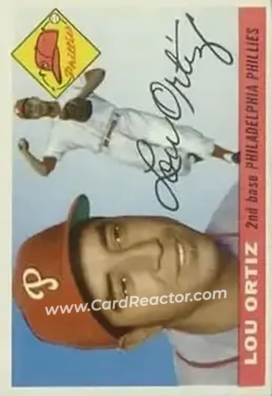 1955 Topps #114 - Lou Ortiz - Philadelphia Phillies - Front