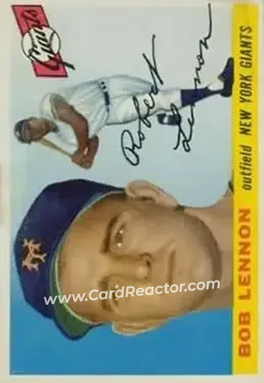 1955 Topps #119 - Bob Lennon - New York Giants - Front