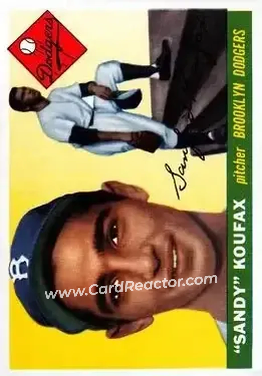 1955 Topps #123 - Sandy" Koufax - Brooklyn Dodgers - Front
