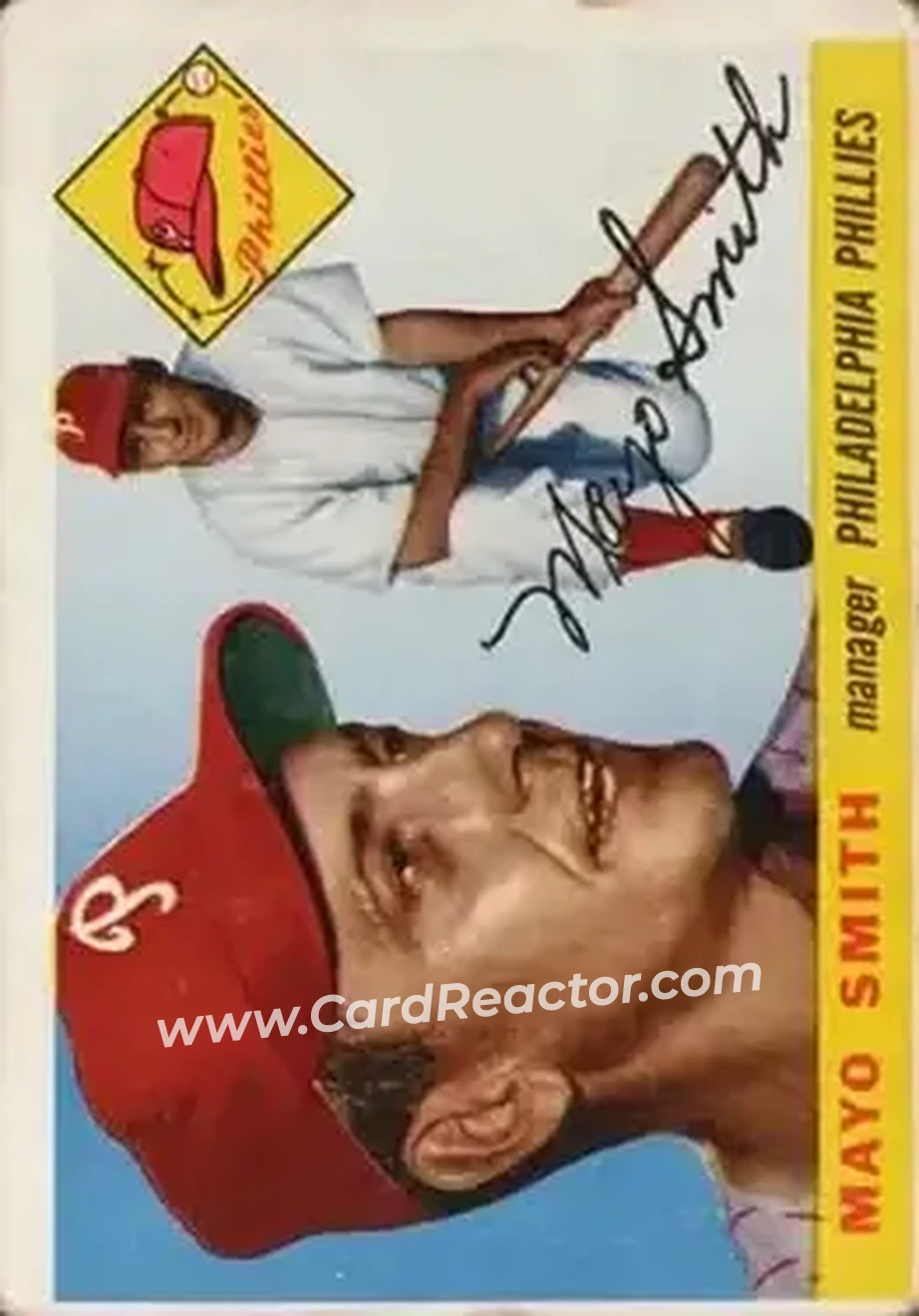 1955 Topps #130 - Mayo Smith - Philadelphia Phillies - Front