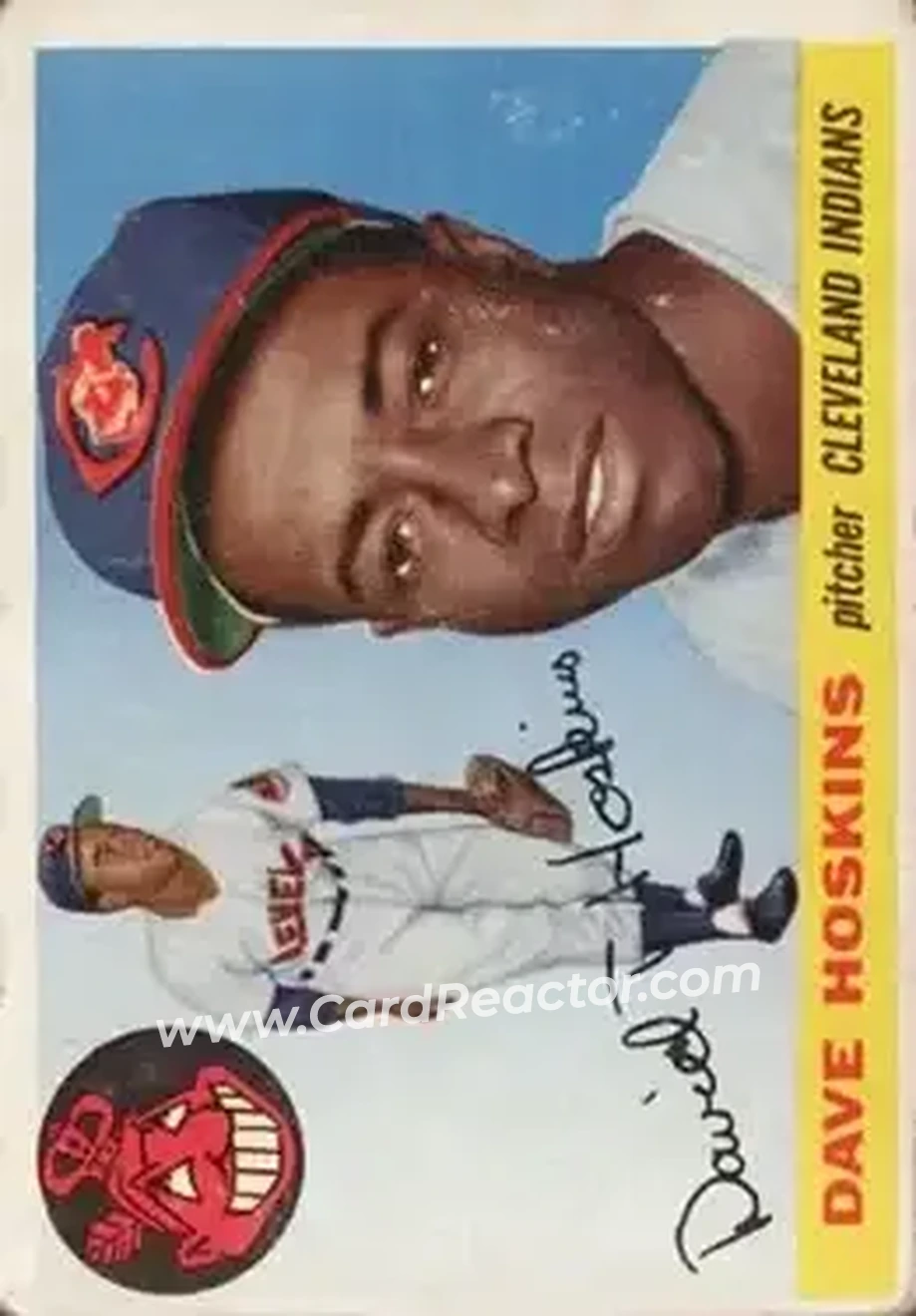 1955 Topps #133 - Dave Hoskins - Cleveland Indians - Front