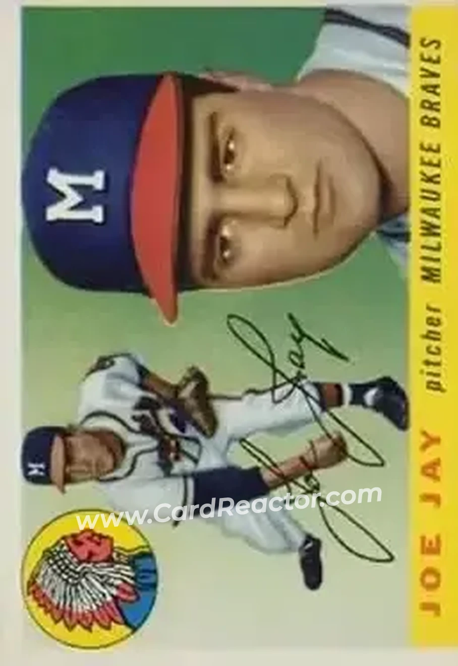 1955 Topps #134 - Joe Jay - Milwaukee Braves - Front
