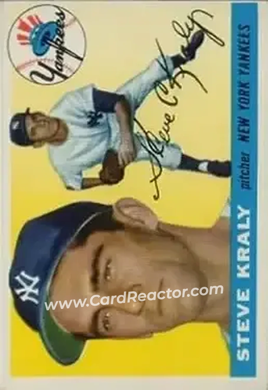 1955 Topps #139 - Steve Kraly - New York Yankees - Front