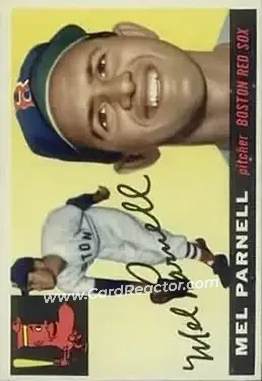 1955 Topps #140 - Mel Parnell - Boston Red Sox - Front