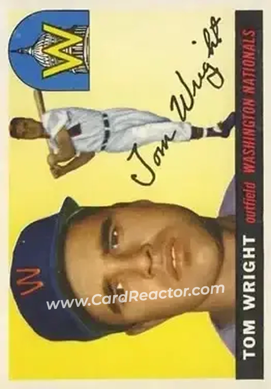1955 Topps #141 - Tom Wright - Washington Senators - Front