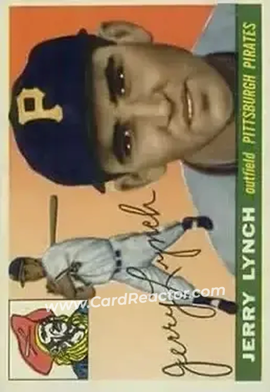 1955 Topps #142 - Jerry Lynch - Pittsburgh Pirates - Front