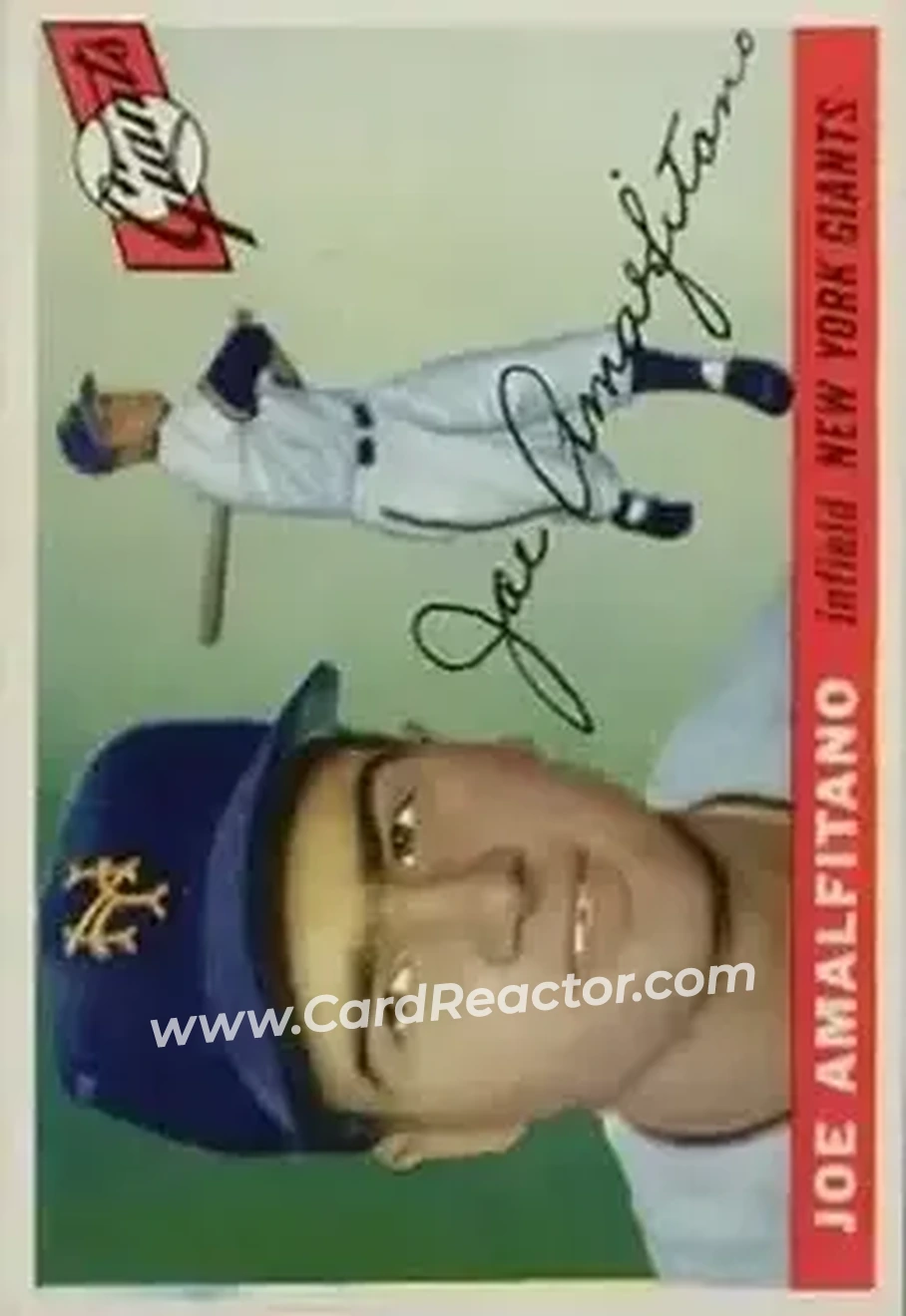 1955 Topps #144 - Joe Amalfitano - New York Giants - Front 1955 Topps #144 - Joe Amalfitano - New York Giants - Front