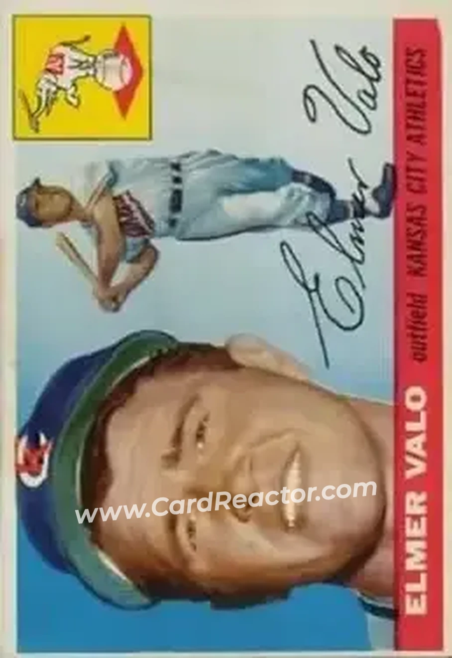 1955 Topps #145 - Elmer Valo - Kansas City Athletics - Front 1955 Topps #145 - Elmer Valo - Kansas City Athletics - Front