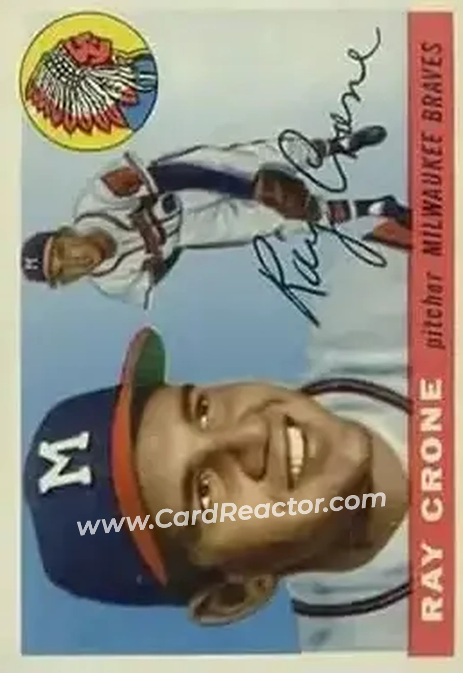 1955 Topps #149 - Ray Crone - Milwaukee Braves - Front