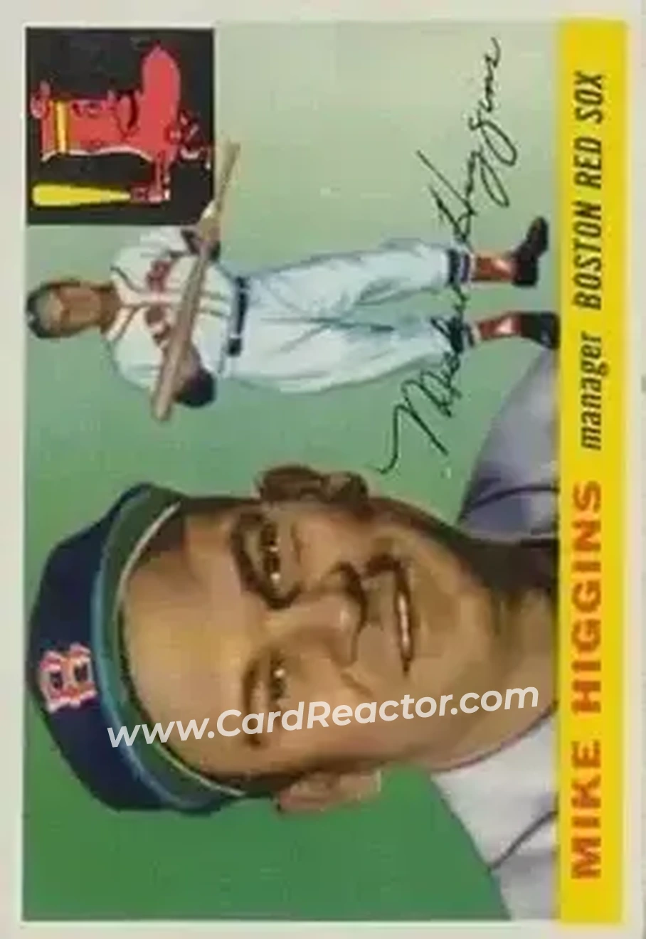 1955 Topps #150 - Mike Higgins - Boston Red Sox - Front
