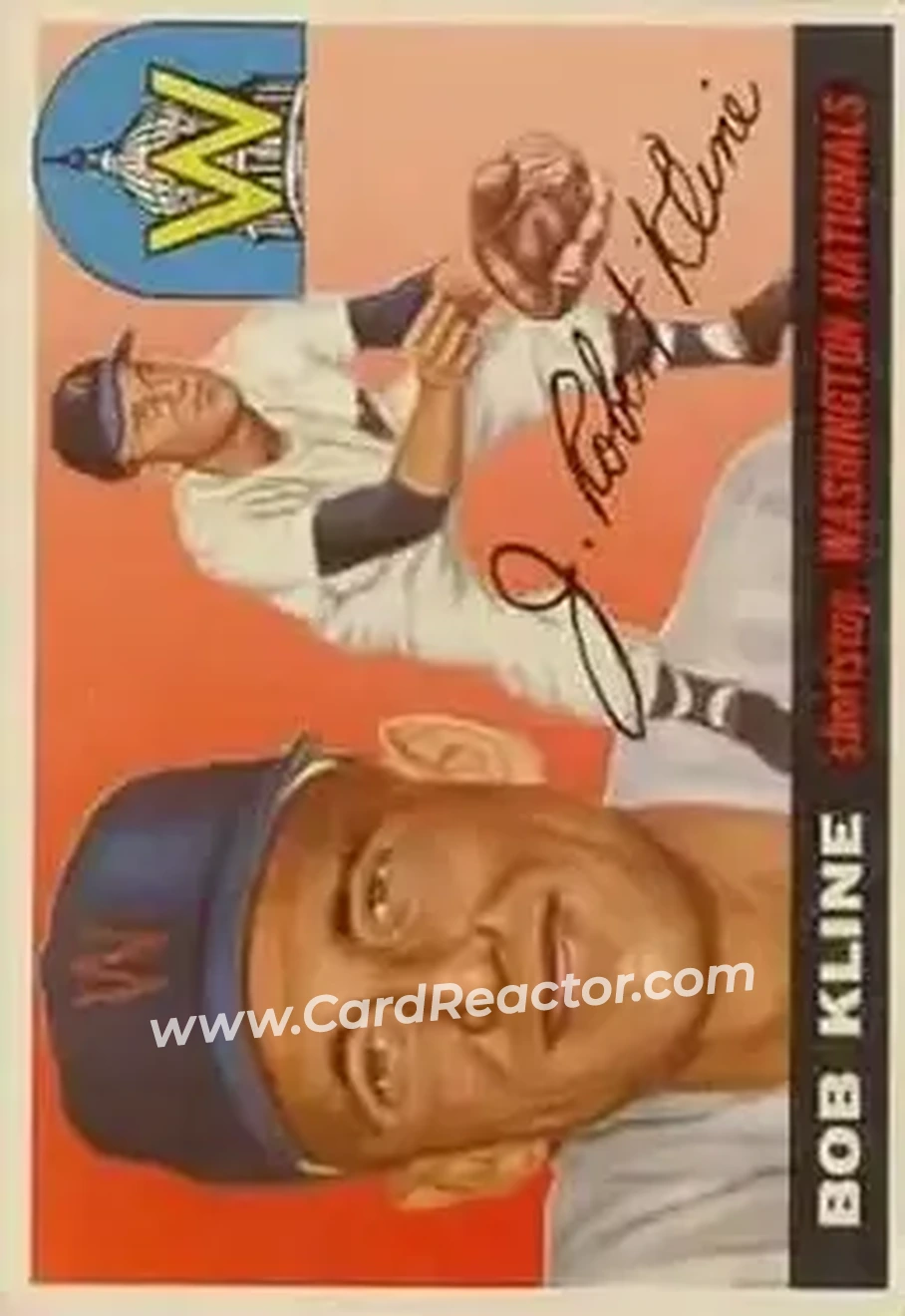 1955 Topps #173 - Bob Kline - Washington Senators - Front
