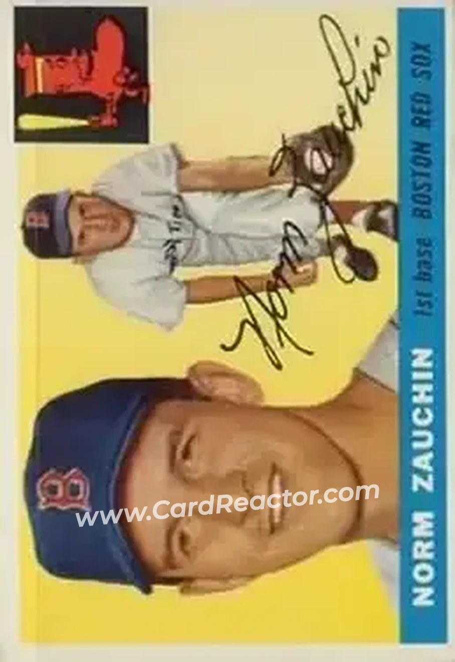1955 Topps #176 - Norm Zauchin - Boston Red Sox - Front