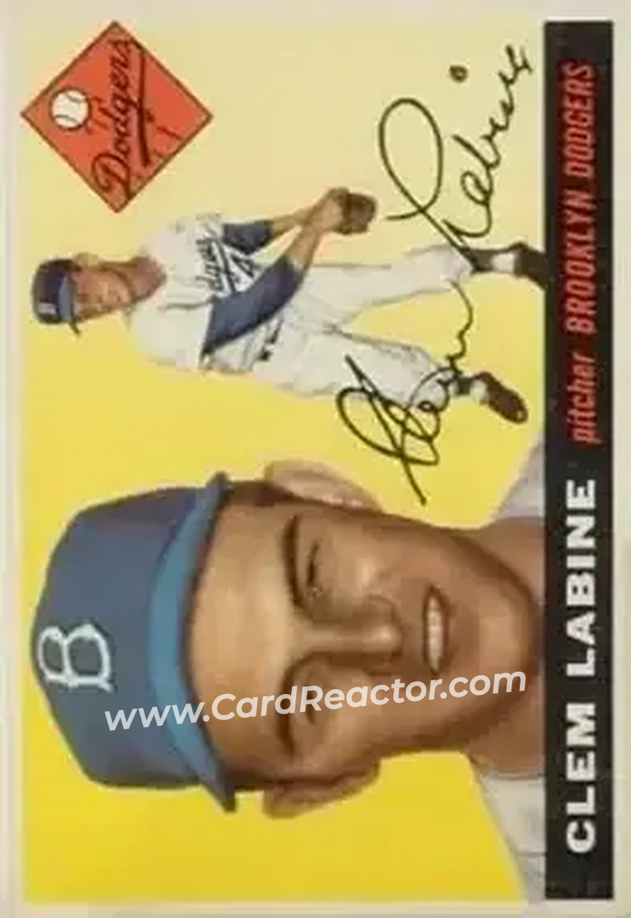 1955 Topps #180 - Clem Labine - Brooklyn Dodgers - Front