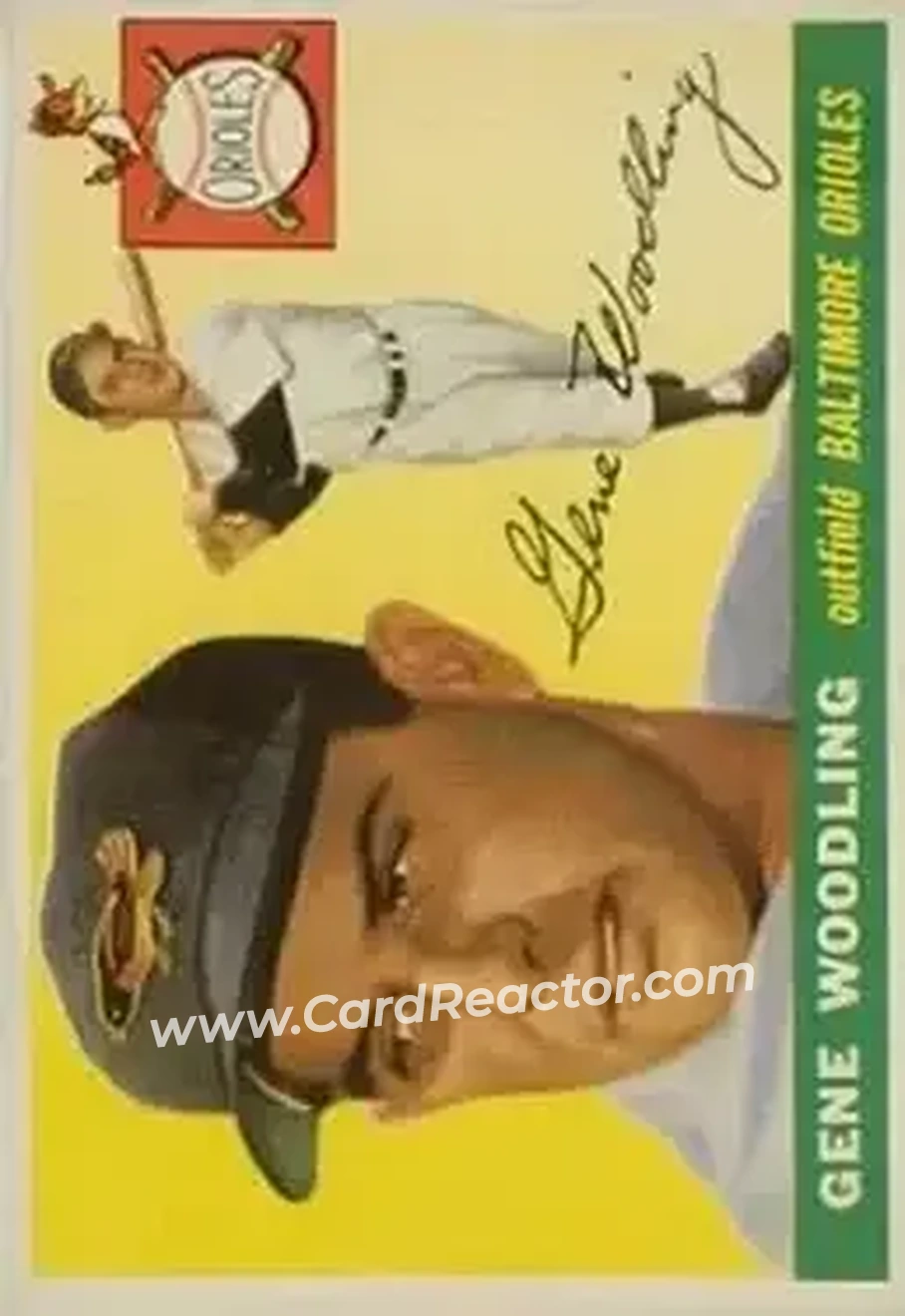 1955 Topps #190 - Gene Woodling - Baltimore Orioles - Front