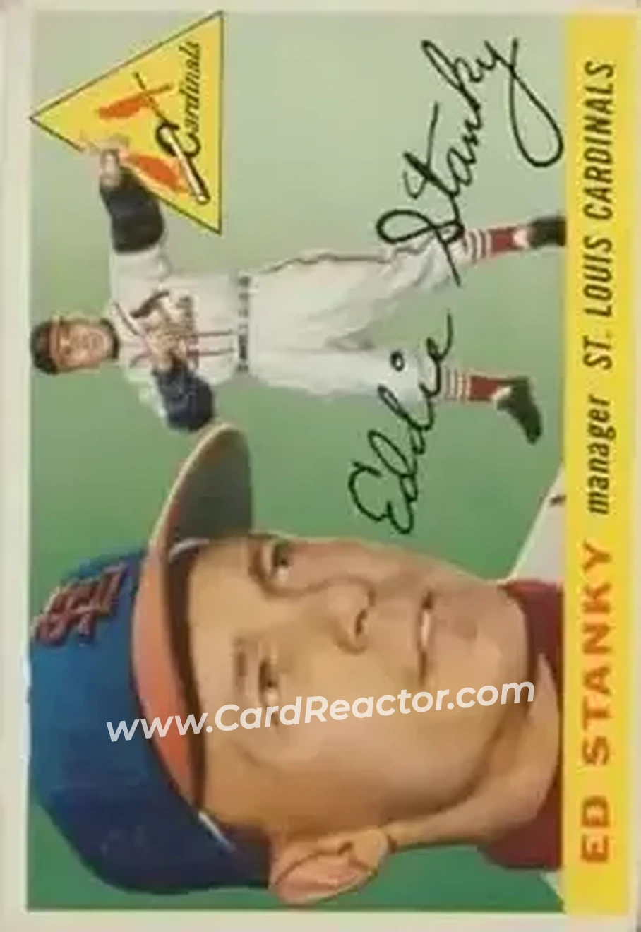 1955 Topps #191 - Ed Stanky - St. Louis Cardinals - Front