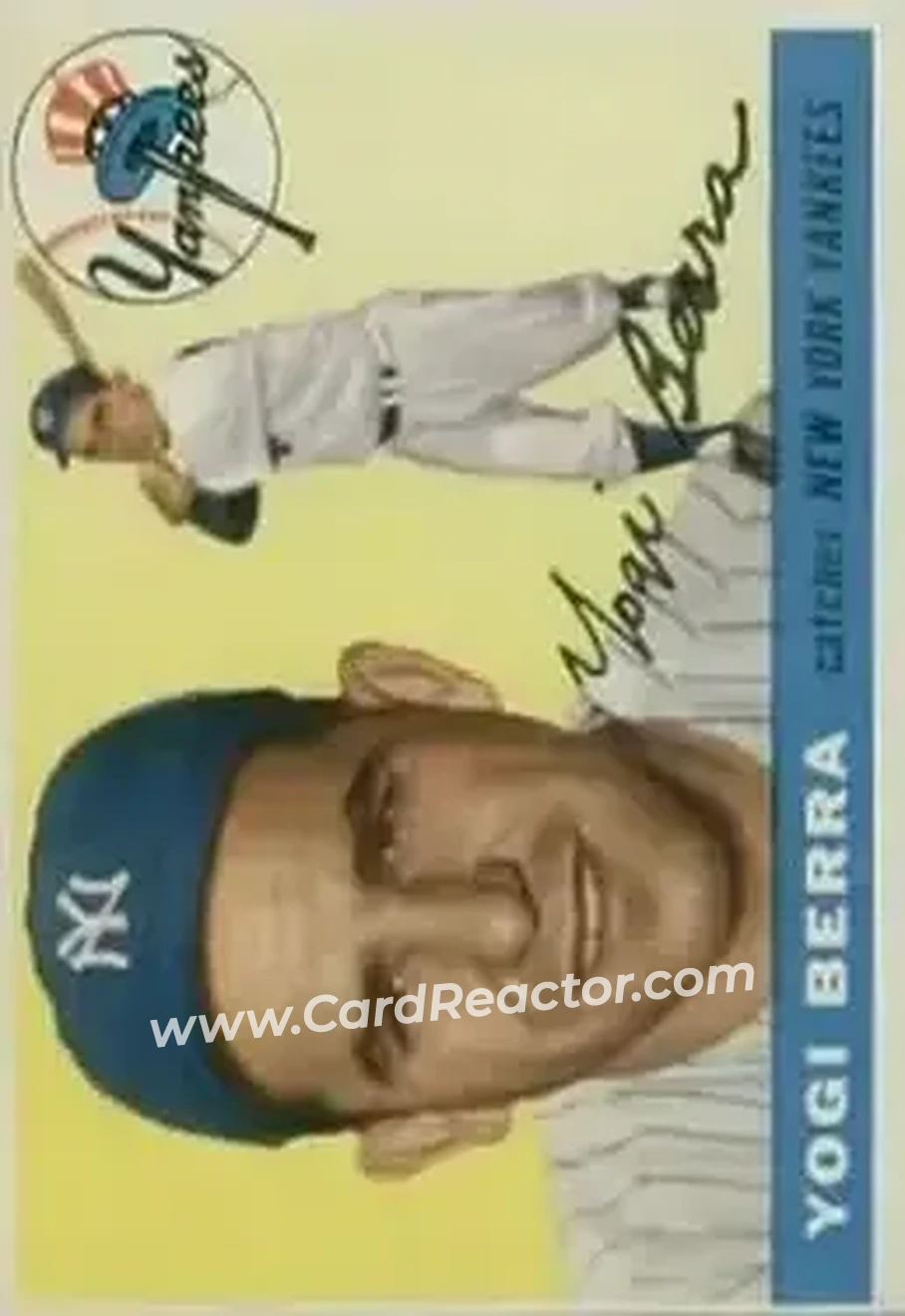 1955 Topps #198 - Larry "Yogi" Berra - New York Yankees - Front 1955 Topps #198 - Larry "Yogi" Berra - New York Yankees - Front