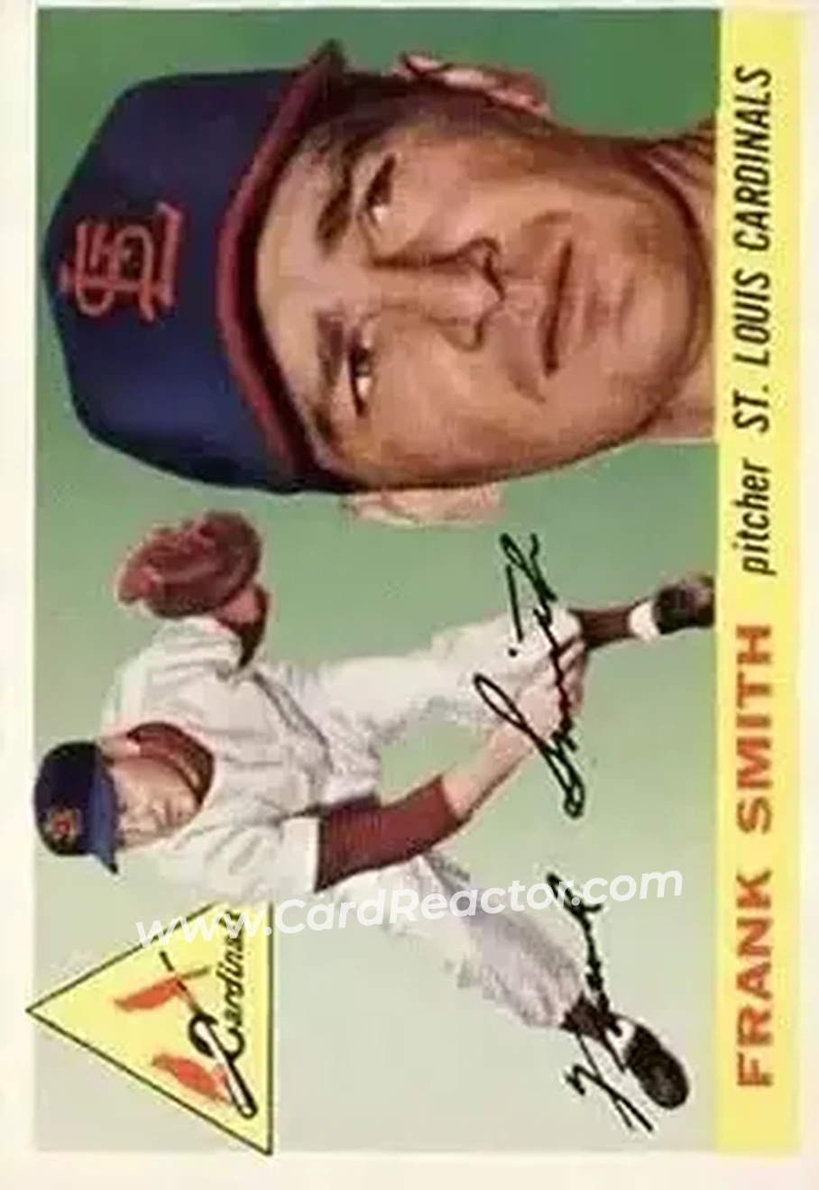 1955 Topps #204 - Frank Smith - St. Louis Cardinals - Front