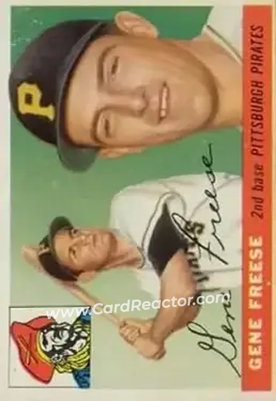 1955 Topps #205 - Gene Freese - Pittsburgh Pirates - Front