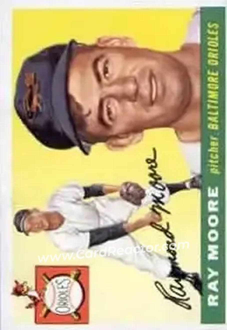 1955 Topps #208 - Ray Moore - Baltimore Orioles - Front