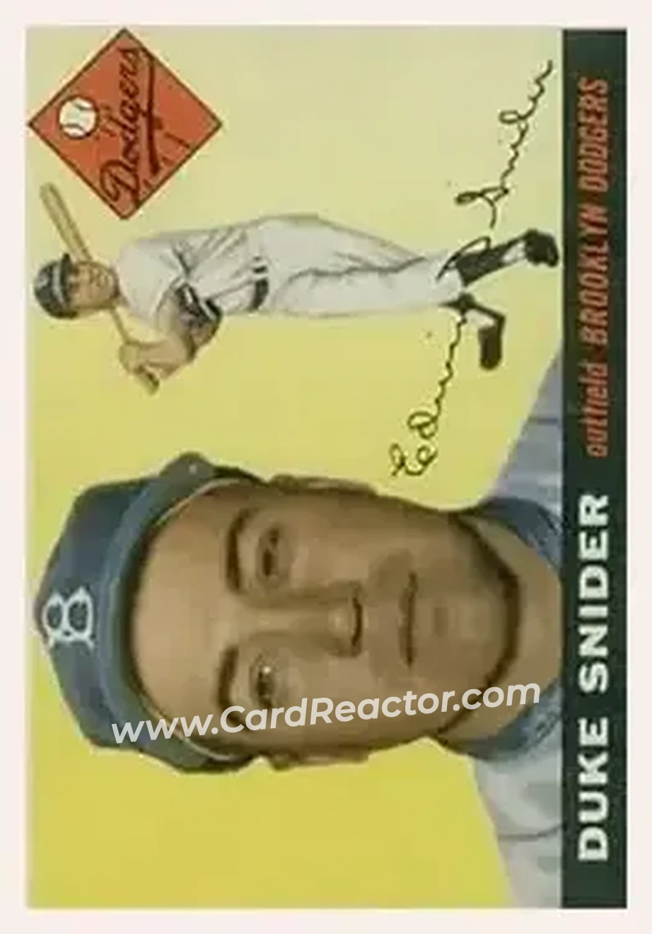 1955 Topps #210 - Edwin "Duke" Snider - Brooklyn Dodgers - Front