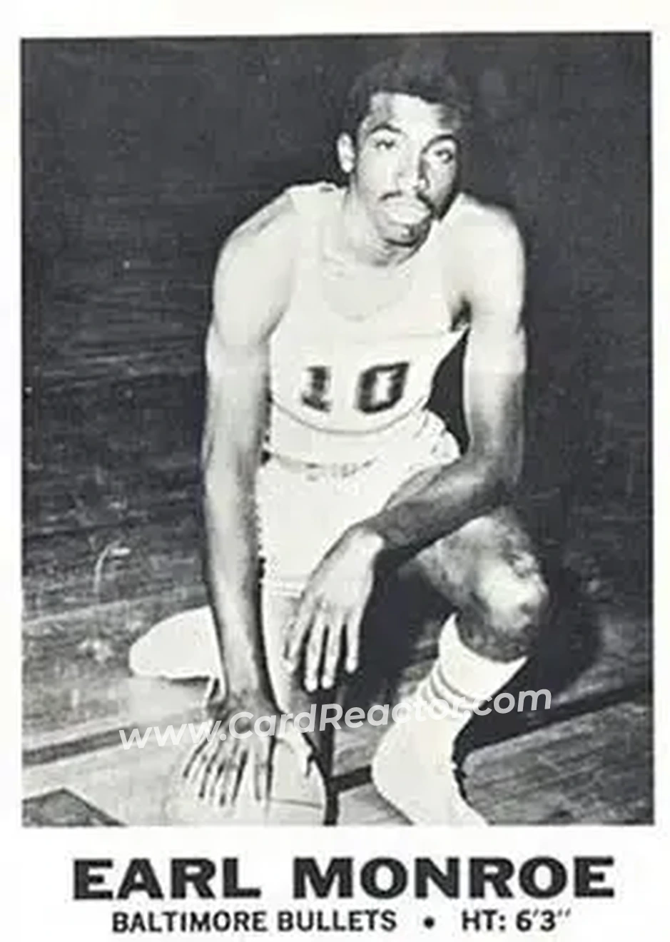 1968-69 Topps Test #12 - Earl Monroe - Baltimore Bullets - Front