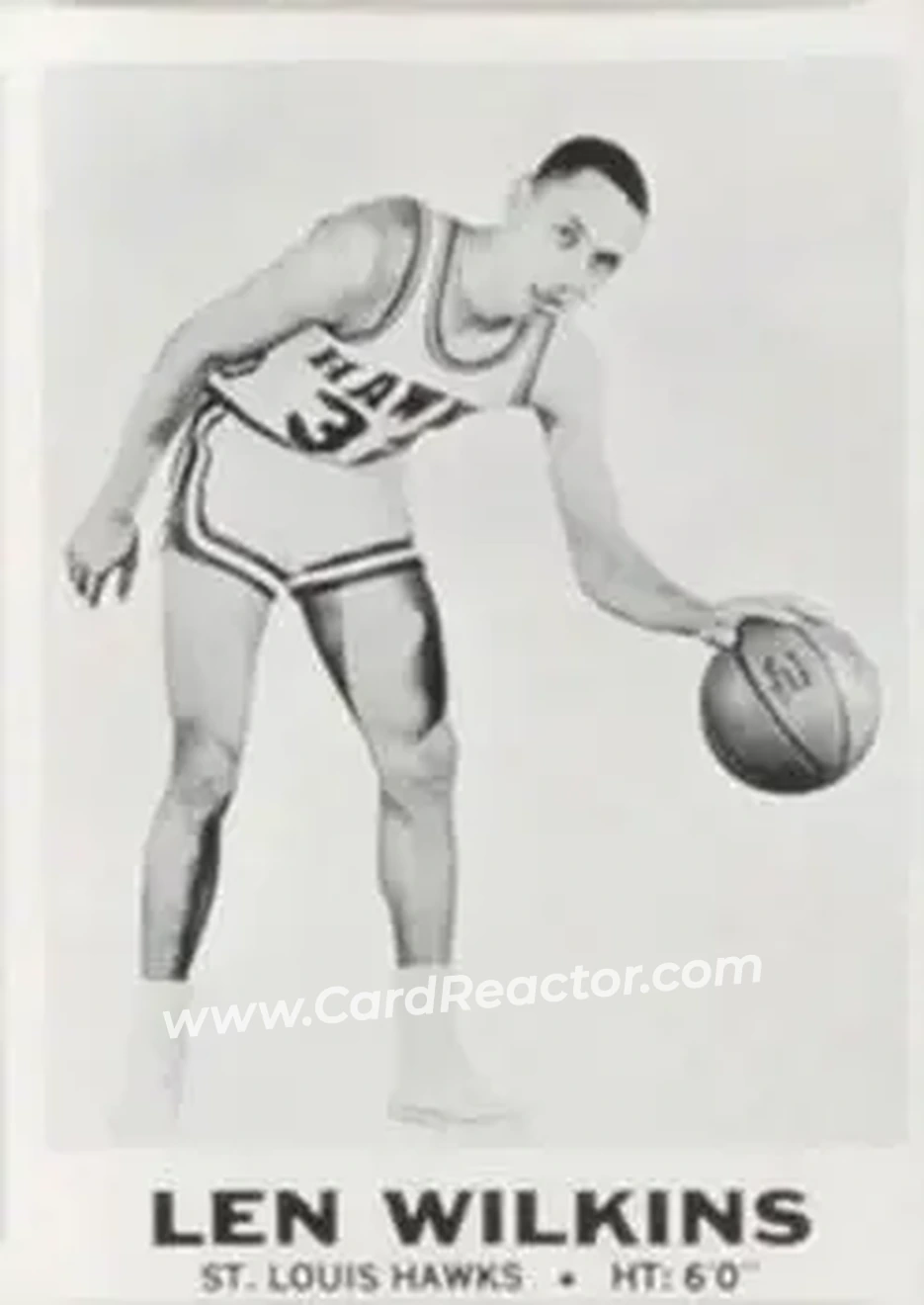 1968-69 Topps Test #15 - Lenny Wilkens - St. Louis Hawks