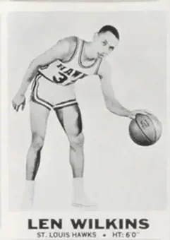 1968-69 Topps Test #15 - Lenny Wilkens - St. Louis Hawks