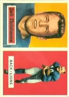 1957 Topps #106 - Jack Christiansen - Detroit Lions
