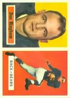 1957 Topps #117 - Don Bingham - Chicago Bears