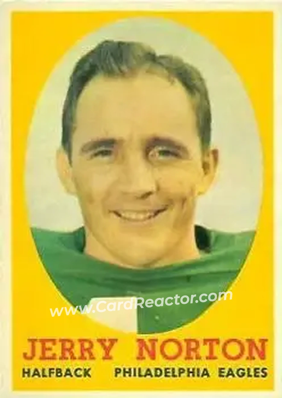 1958 Topps #40 - Jerry Norton - Philadelphia Eagles - Front