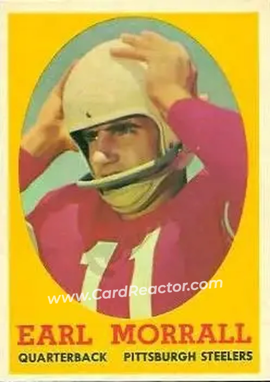 1958 Topps #57 - Earl Morrall - Pittsburgh Steelers - Front