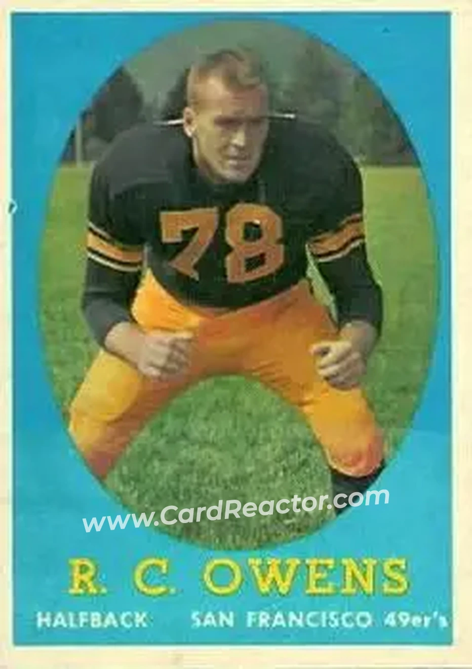 1958 Topps #64 - R.C. Owens - San Francisco 49ers - Front