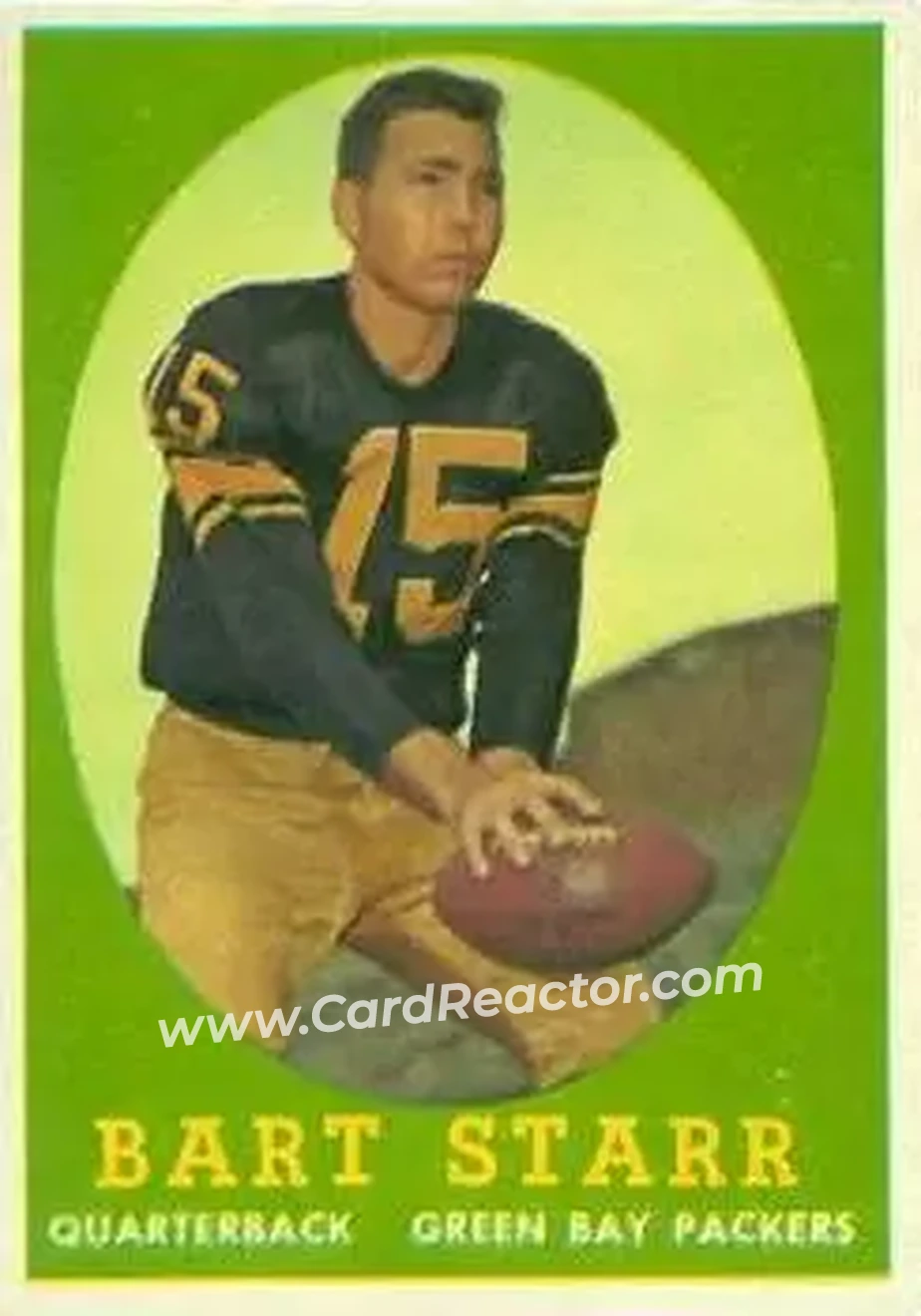 1958 Topps #66 - Bart Starr - Green Bay Packers