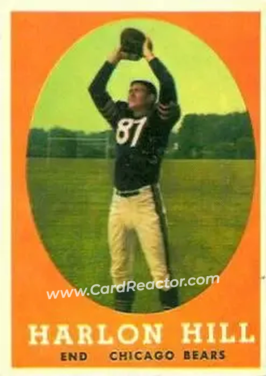 1958 Topps #80 - Harlon Hill - Chicago Bears - Front