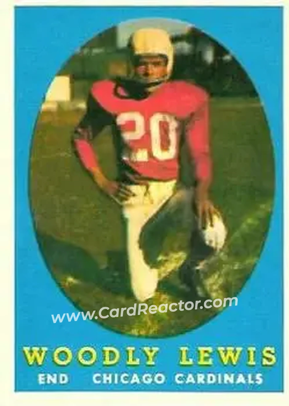 1958 Topps #82 - Woodley Lewis - Chicago Cardinals - Front