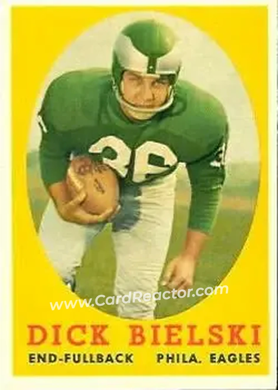 1958 Topps #111 - Dick Bielski - Philadelphia Eagles - Front