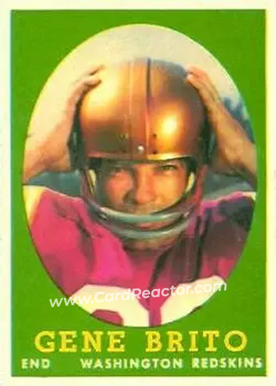 1958 Topps #113 - Gene Brito - Washington Redskins - Front