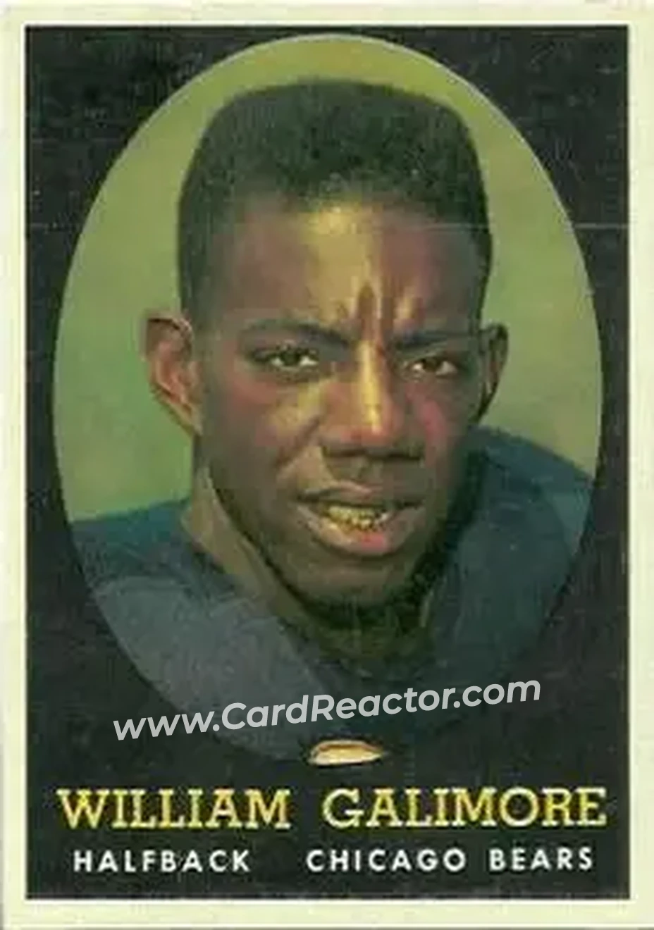 1958 Topps #114 - Willie Galimore - Chicago Bears - Front