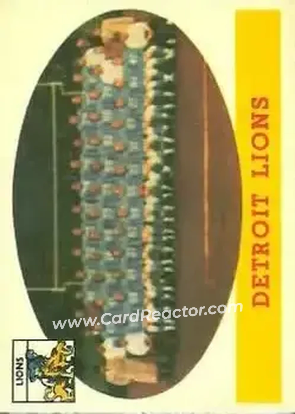 1958 Topps #115 - Card #115 - Detroit Lions - Front
