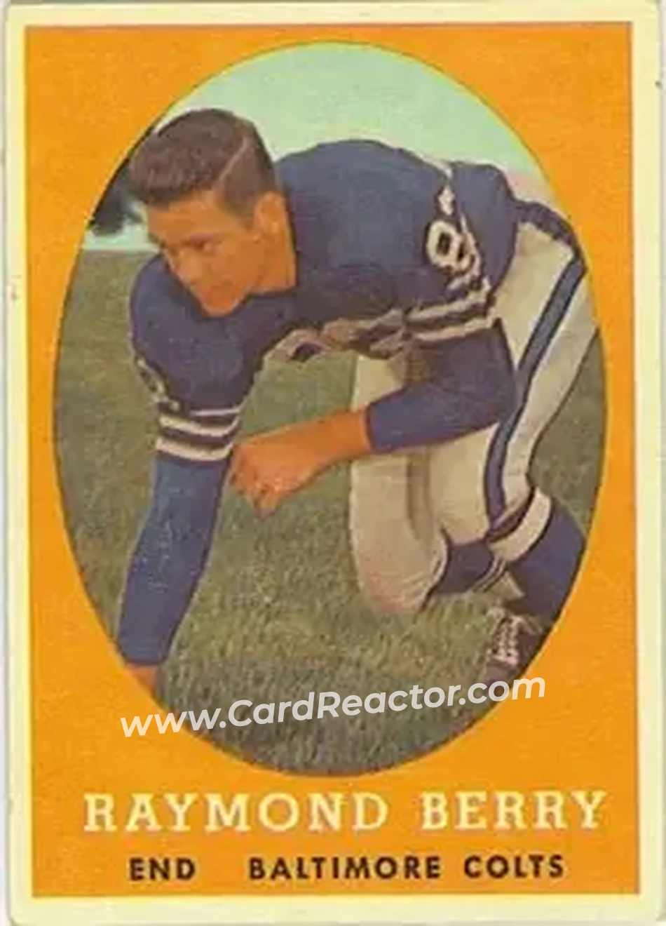1958 Topps #120 - Raymond Berry - Baltimore Colts - Front