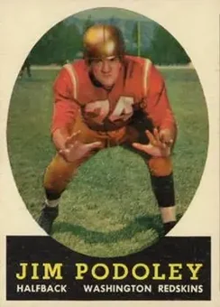 1958 Topps #121 - Jim Podoley - Washington Redskins