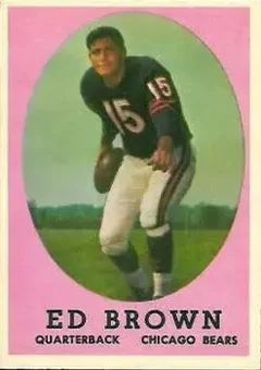 1958 Topps #123 - Ed Brown - Chicago Bears