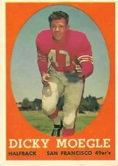 1958 Topps #124 - Dick Moegle - San Francisco 49ers