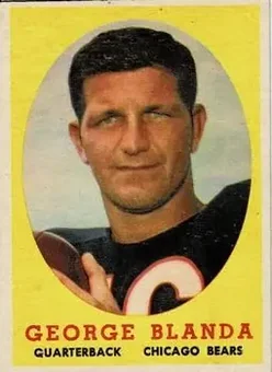 1958 Topps #129 - George Blanda - Chicago Bears