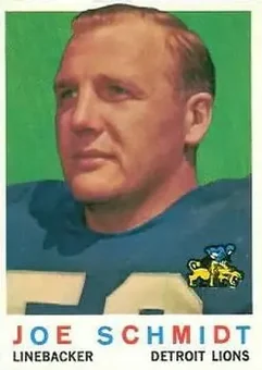 1959 Topps #6 Joe Schmidt