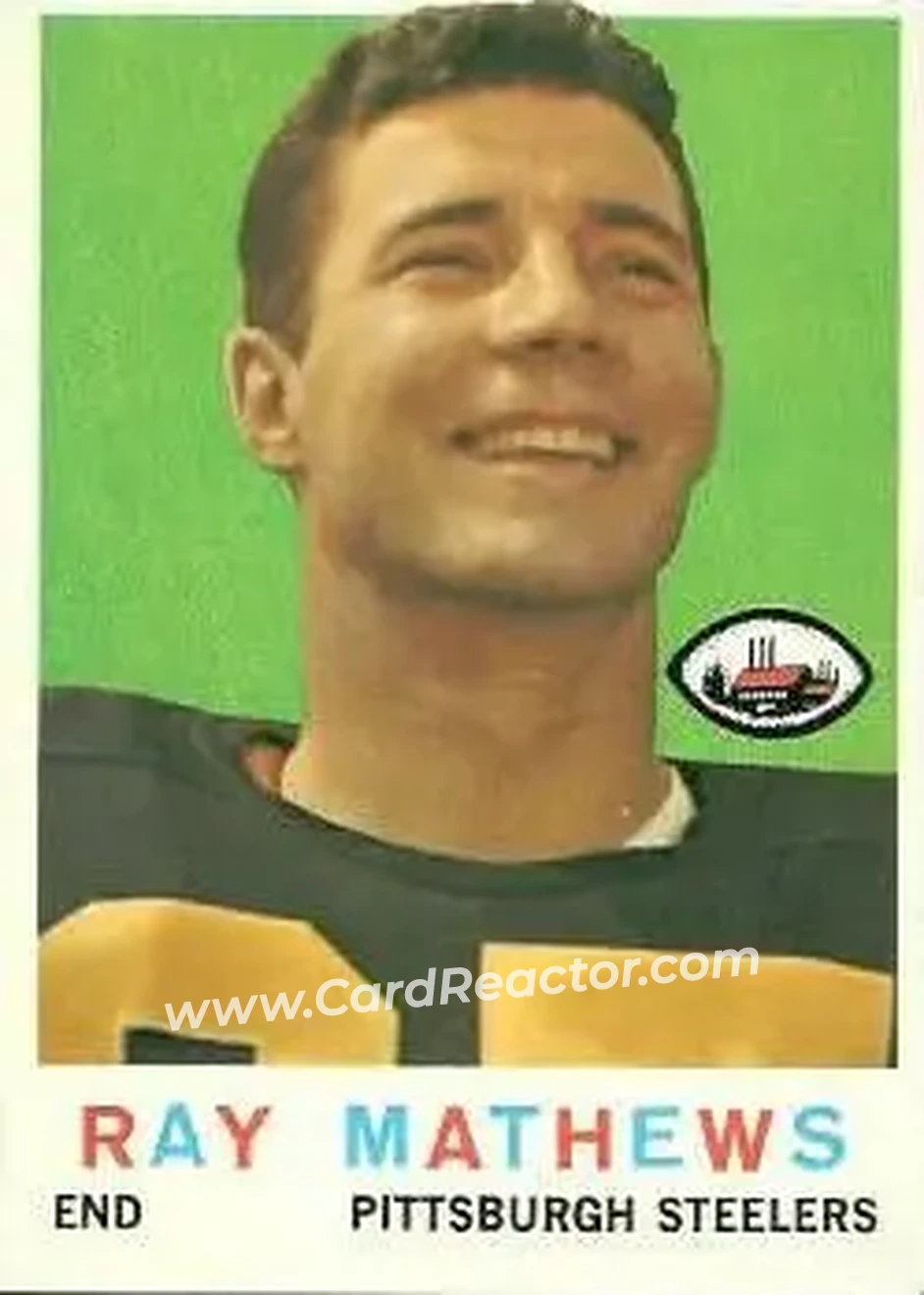 1959 Topps #11 - Ray Mathews - Pittsburgh Steelers - Front
