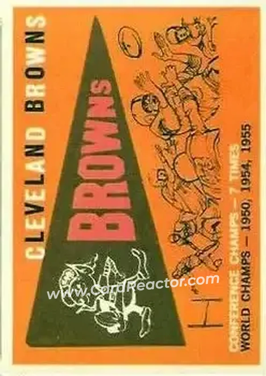 1959 Topps #38 - Card #38 - Cleveland Browns - Front