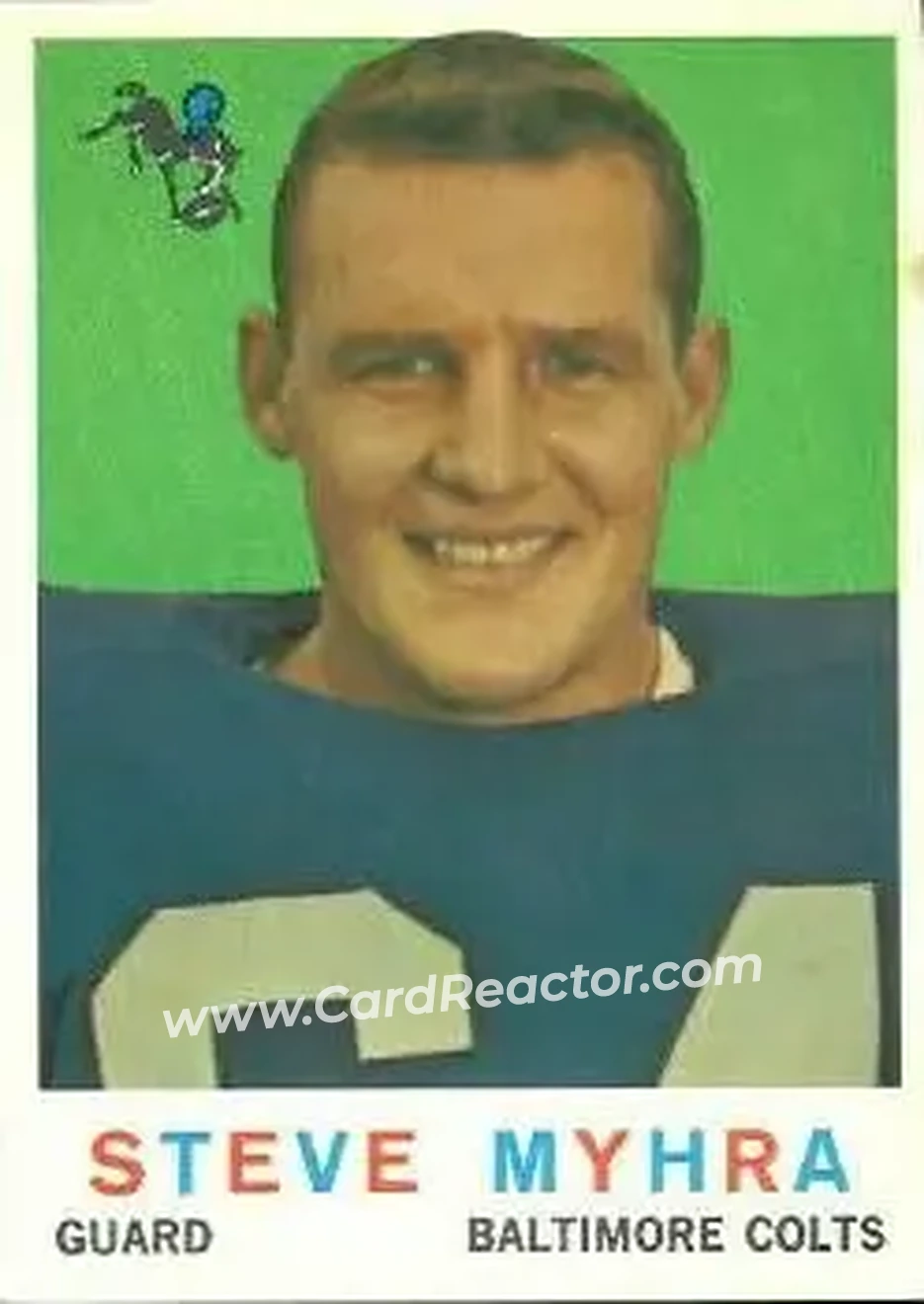 1959 Topps #43 - Steve Myhra - Baltimore Colts - Front